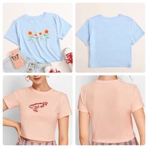 SHEIN Cropped T-Shirt Bundle NWOT